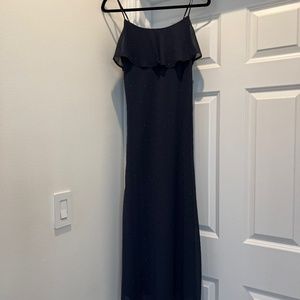 Navy slip dress